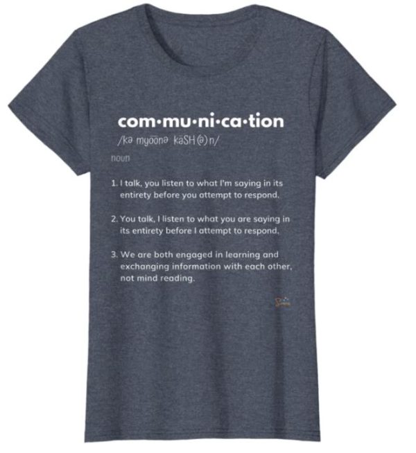 Communication Definition Heather Blue